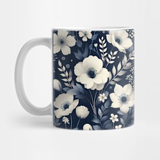 White Flowers Mug